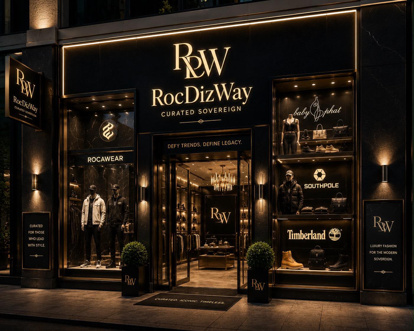 Designer clothing, footwear and accessories curated by RocDizWay